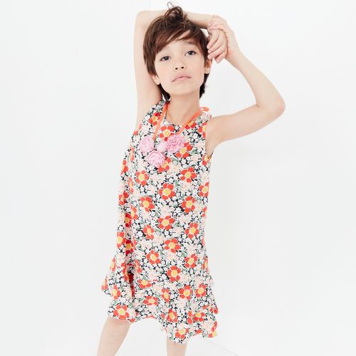 제이크루 Jcrew Girls ruffle-hem dress in seventies floral