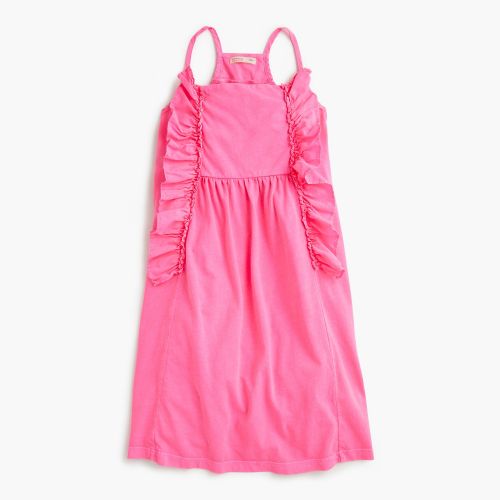 제이크루 Jcrew GIrls neon ruffle dress