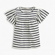 Jcrew Girls bell-sleeved T-shirt in stripes