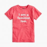 Jcrew Boys prinkshop for crewcuts feminist T-shirt