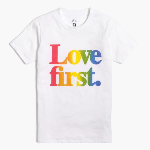 제이크루 Jcrew Womens J.Crew X Human Rights Campaign Love first T-shirt