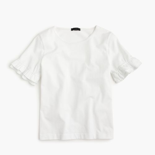 제이크루 Jcrew Ruffle-sleeve T-shirt