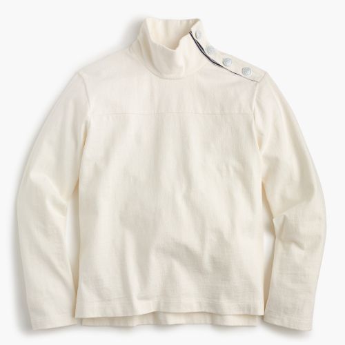 제이크루 Jcrew Button-shoulder turtleneck