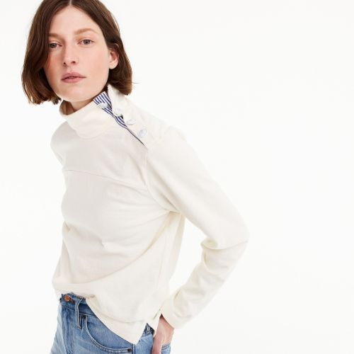 제이크루 Jcrew Button-shoulder turtleneck