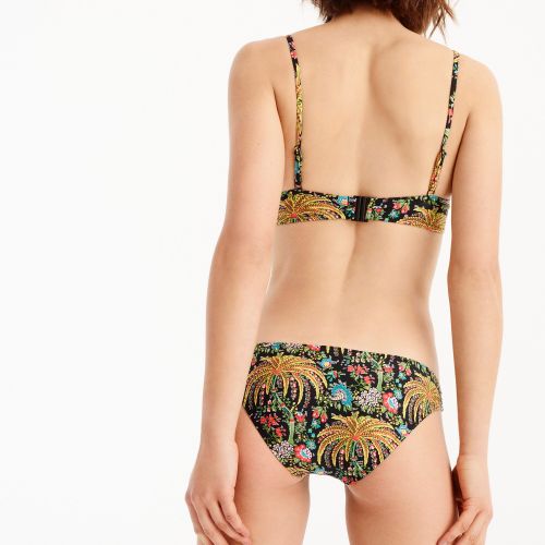 제이크루 Jcrew Lowrider bikini bottom in dryad palms print