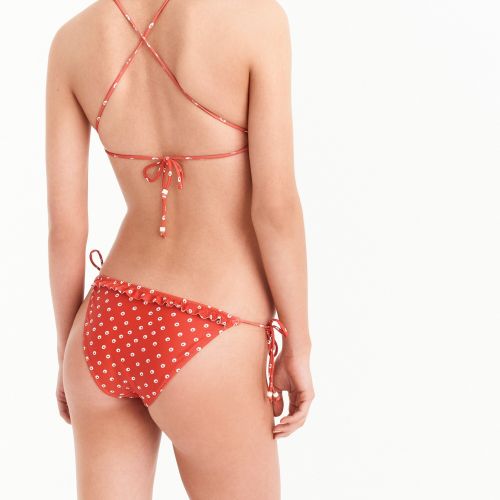 제이크루 Jcrew J.Crew Playa printed Maui ruffle bikini top