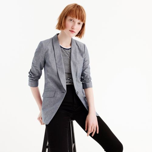 제이크루 Jcrew Unstructured blazer in cotton-linen