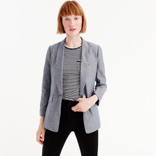 제이크루 Jcrew Unstructured blazer in cotton-linen