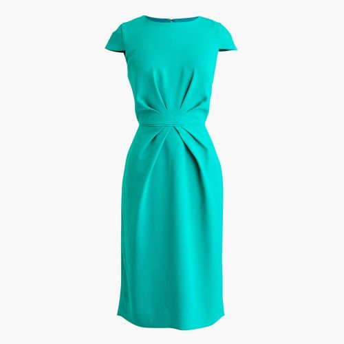 제이크루 Jcrew Pleated sheath dress in 365 crepe