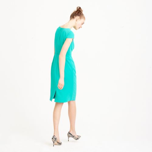 제이크루 Jcrew Pleated sheath dress in 365 crepe