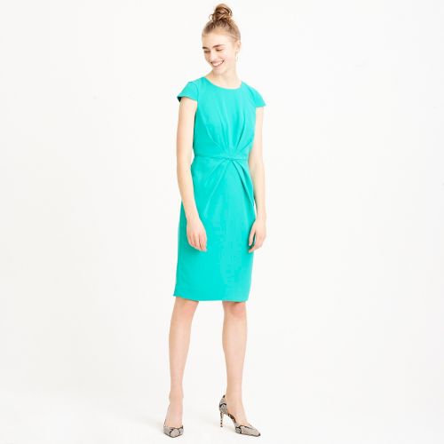 제이크루 Jcrew Pleated sheath dress in 365 crepe