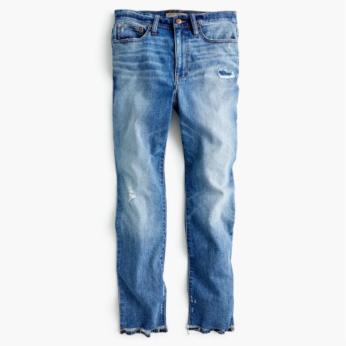 제이크루 Jcrew Point Sur high-rise boyfriend jean with uneven hems