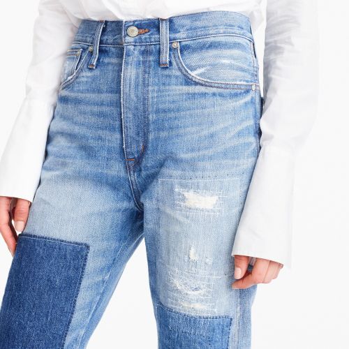 제이크루 Jcrew Point sur relaxed shoreditch straight jean with patches