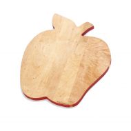 J.K. Adams Solid Maple Wood Fruit-Shaped Cutting Board, 14-inches by 11-1/2-inches, Apple