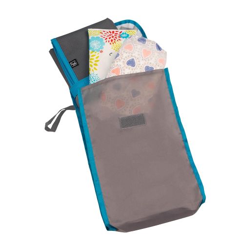  J.L. Childress 5-in-1 Diaper Bag Organizer for Diaper Bag, Purse or Travel Bag, 5 Piece Set, Grey/Chevron