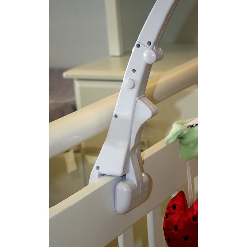  J.L. Childress Crib Mobile Attachment Clamp 18 Inch, Easy Attachment with Rubber Padding, Fits...