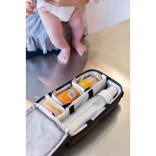  [아마존베스트]J.L. Childress Pack N Protect, Insulated Cooler Bag for Glass Baby Bottles and Food Containers, Portable Travel and On-The-Go Protection, Black