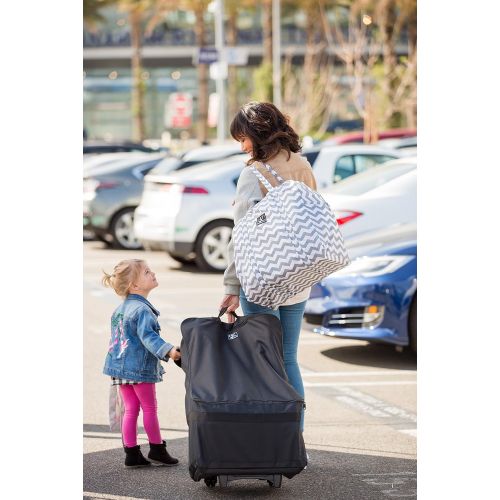  [아마존베스트]J.L. Childress Booster Go-Go Travel Bag for Backless Seats, Chevron