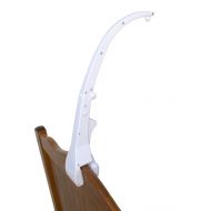 J.L. Childress Crib Mobile Attachment Clamp 18 Inch, Easy Attachment with Rubber Padding, Fits Traditional and Convertible Cribs, White