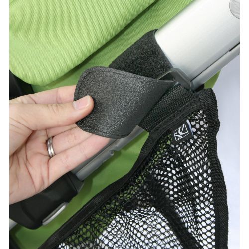  J.L. Childress Side Sling, Universal Fit Stroller Mesh Cargo Net and Organizer, Extra Stroller Storage Space, Non-Slip and Adjustable Straps, Black