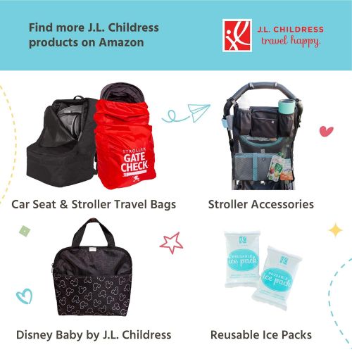  J.L. Childress Tall TwoCOOL, Breastmilk Cooler, Baby Bottle and Baby Food Bag, Insulated and Leak Proof, Ice Pack Included, Fits 2-4 Bottles, Grey/Teal