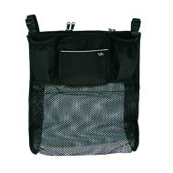 J.L. Childress Cups N Cargo, Universal Fit Stroller Organizer with Extra Large Storage, Expandable Deep Cup Holders, Multiple Zippered Pockets, Unique Large Mesh Bag for Larger Ite