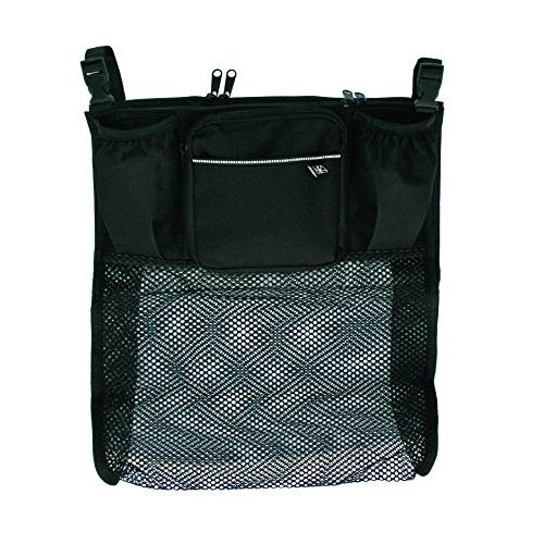  J.L. Childress Cups N Cargo, Universal Fit Stroller Organizer with Extra Large Storage, Expandable Deep Cup Holders, Multiple Zippered Pockets, Unique Large Mesh Bag for Larger Ite