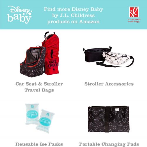  J.L. Childress Disney Baby 6-Bottle Cooler Breastmilk Cooler, Day Care & Lunch Bag for Baby Food & Bottles, Mickey Black (3105DIS1)