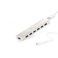 J5create j5create USB Type-C 7-Port HUB JCH377 USB 3.0 5Gbps with Power Adapter 5V/4A for MacBook/ChromeBook/USB-C Devices/Flash Drives