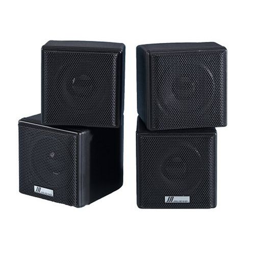  JA Audio 3.5 Mini Cube Speakers - Black (Pair)