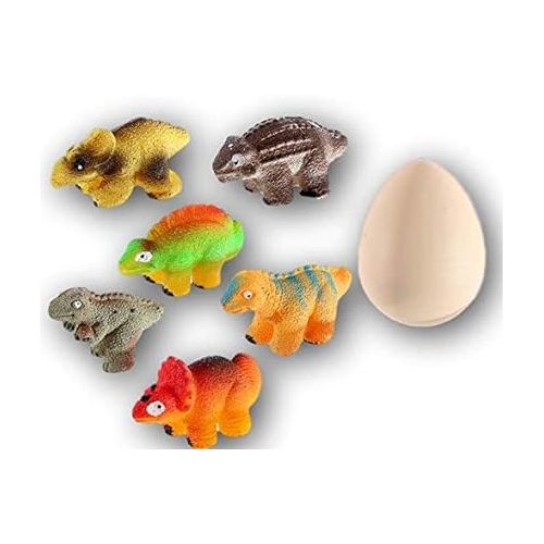  JA-RU Magic Grow Growing Dinosaur Toy (1 Egg Assorted) Surprise Hatching Dino Eggs in Water for Kids. Jurassic Party Favors Easter Basket Stuffers Pinata Fillers. 312-1A