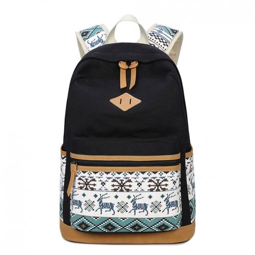  JAEUPD Jaeupd Lightweight Cute School Backpack For Teen Grils Student Canvas Laptop Bag Casual Travel Shoulder Daypack