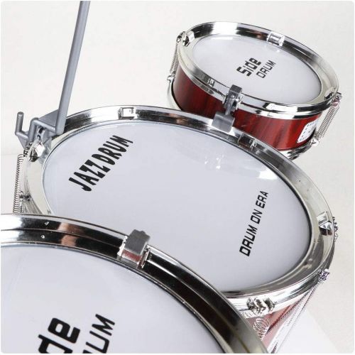  [아마존베스트]JAFATOY Small Plastic Drum Set Toy for Kids Age 1 - 5 Years Old Toy Musical Instruments Playing Rhythm Beat Toy Great Gift for Boys Girls