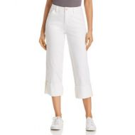 JAG Jeans Eden Wide-Cuff Cropped Jeans in White