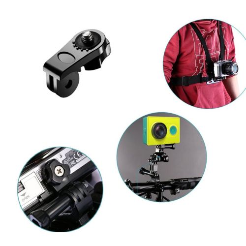  JAGETRADE 5 in 1 360 Degree Action Camera Helmet Rotary Mount Kit Adhesive Mount for GoPro