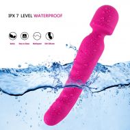 JAJKHJS Heating Tail Silicone Wand Massager with Double Motors,7 Vibration Mode,USB Recharging,100%...