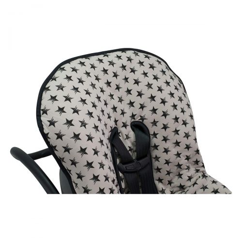  JANABEBEE Universal Padded Cover Liner for Baby Carriers and CAR SEAT (Maxi COSI MICO, CHICCO, BRITAX, ETC) (Dark Sky)