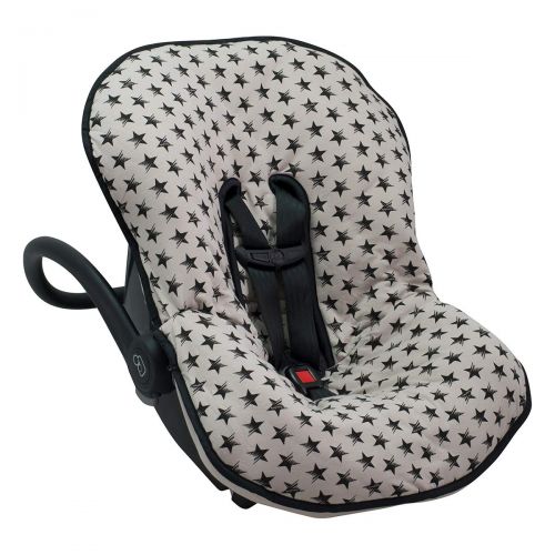  JANABEBEE Universal Padded Cover Liner for Baby Carriers and CAR SEAT (Maxi COSI MICO, CHICCO, BRITAX, ETC) (Dark Sky)