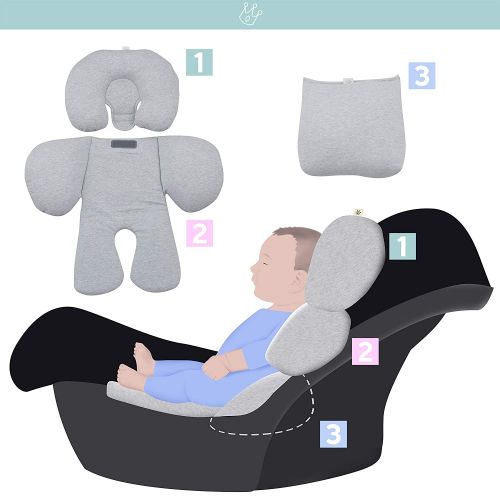  [아마존베스트]JANABEBE Reducer Cushion Infant Head & Baby Body Support Antiallergic Janabebe Pin Sparkles