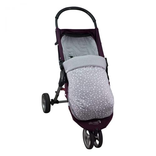  JANABEBE Janabebe Footmuff Baby Sack Jogger City Mini Pushchairs (White Star, Cotton)