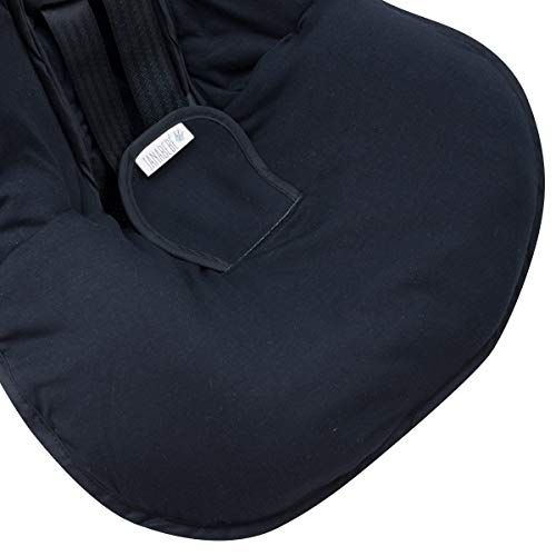  JANABEBE Universal Padded Cover Liner for Baby car seat Gr 0, 1 (Compatible with Maxi COSI, Chicco, Britax and More) (Black Series)
