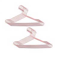 JANOU Rose Gold Dollhouse Clothes Hangers Cute Miniature Wire Clothes Stand Doll Toys Pack 10pcs