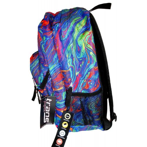  Trans by Jansport Supermax Multi Acid Rainbow Swirl Backpack