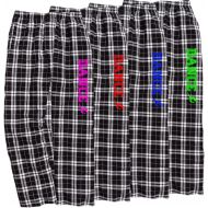JANT girl Dance Black White Lounge Flannel Pant with Pockets