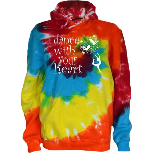  JANT girl Dance Tie Dye Sweatshirt -Dance with Your Heart Logo