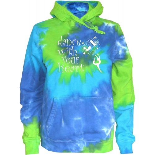  JANT girl Dance Tie Dye Sweatshirt -Dance with Your Heart Logo