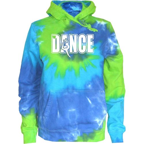  JANT girl Dance Tie Dye Sweatshirt - Dancer with Heart Logo