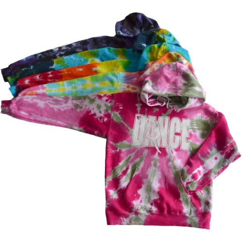  JANT girl Dance Tie Dye Sweatshirt - Dancer with Heart Logo