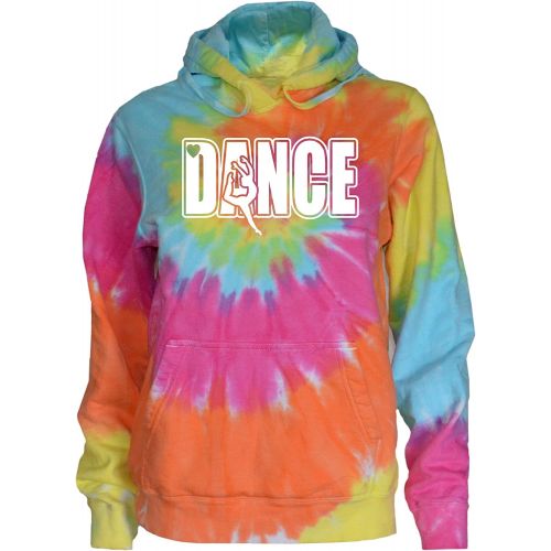  JANT girl Dance Tie Dye Sweatshirt - Dancer with Heart Logo