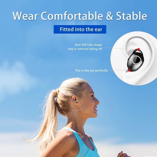  [아마존 핫딜] True Wireless Earbuds,Simlux Bluetooth 5.0 Headphones with 25H Playtime TWS Easy-Pair 3D Noise Canceling in-Ear Built-in Mic Earphones,Waterproof Sports Bluetooth Headset with Char